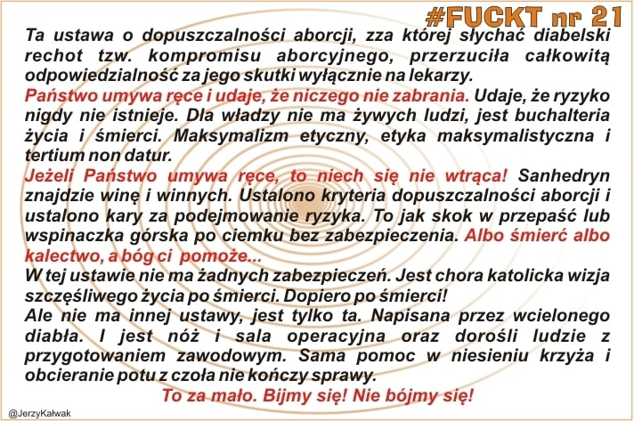 kalwak15's tweet photo. #Podlasie #aborcja
Proszę Podlasian o nazwiska tych lekarzy, którzy odmówili aborcji zgwałconej 14-latce, powołując się na tzw. klauzulę tzw. sumienia.
#Fuckt sprzed roku: https://t.co/aniXkRllvn