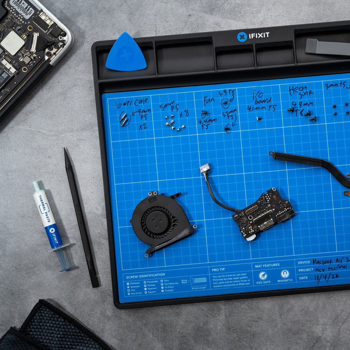 iFixit (@ifixit) on Twitter photo Organize, track, and keep those screws close with the new Fix Mat. And as an added bonus, use code "FIXITSHIRT" at checkout for a free iFixit t-shirt when you spend over $100! 🔗 Link below to explore.
bit.ly/3XpdRBF
—
#iFixit Organize, track, and keep those screws close with the new Fix Mat. And as an added bonus, use code "FIXITSHIRT" at checkout for a free iFixit t-shirt when you spend over $100! 🔗 Link below to explore.
bit.ly/3XpdRBF
—
#iFixit