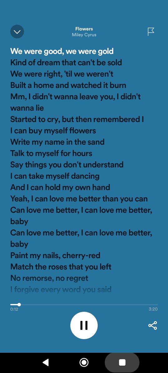 NegraConDreads's tweet photo. Perdón, pero Flowers de Miley Cyrus es mi nuevo himno. 💙✨🍃

#ConPermisa 💁🏾‍♀️ https://t.co/Du6VkmPCXU