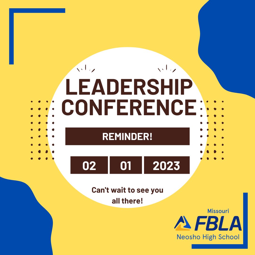 Don’t forget our Leadership Conference coming up on February 1st!! If you have any questions contact one of your officers!! Can’t wait to see you all there!