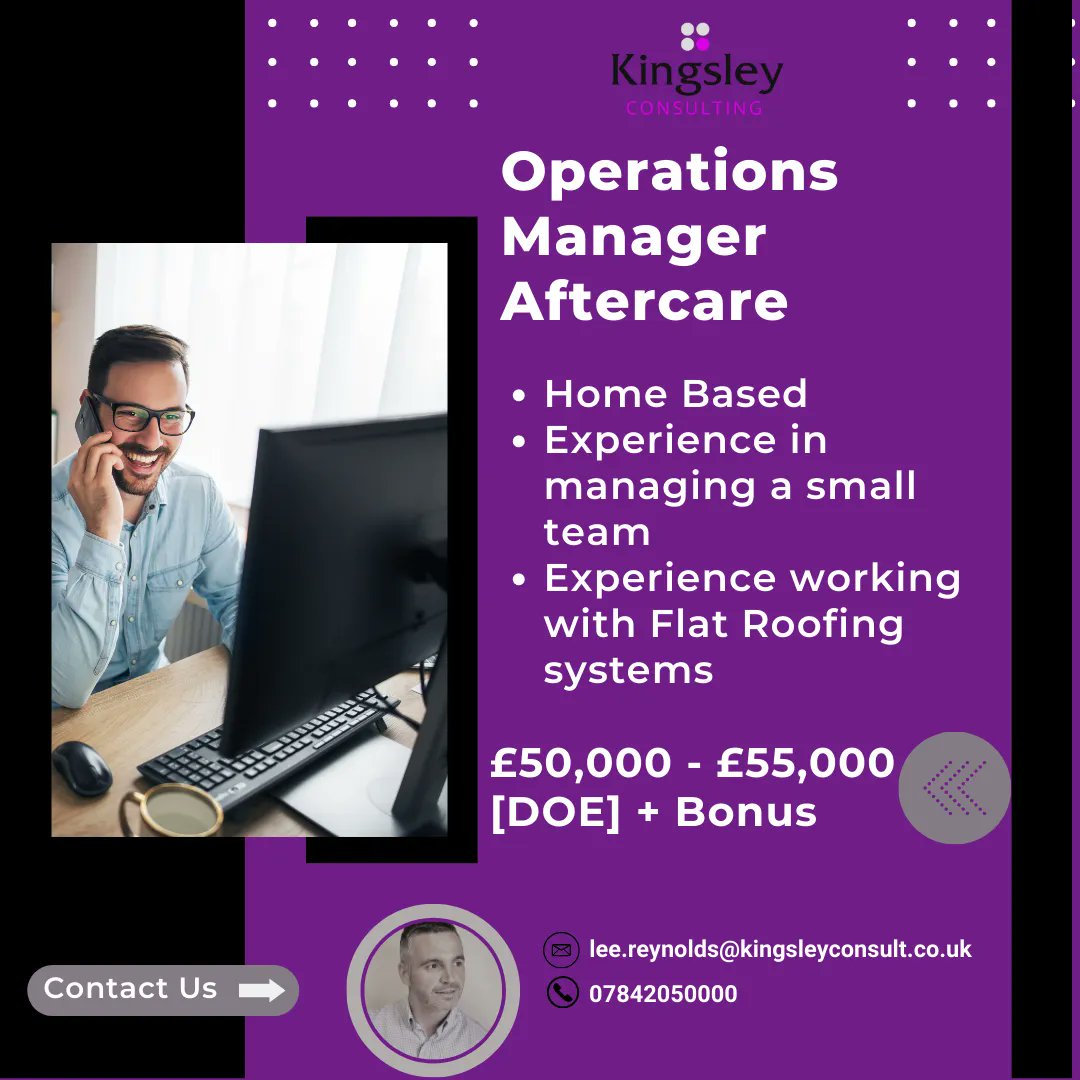 KingsleyCltd's tweet photo. An Operations Manager experienced within the Flat Roofing sector is sought by a highly profitable roofing contractor to help manage aftercare operations.

Apply here now. https://t.co/tcpKuEubqA 

Or call us on 01327 227320

#Jobs #Hiring https://t.co/mbKkY8oupA