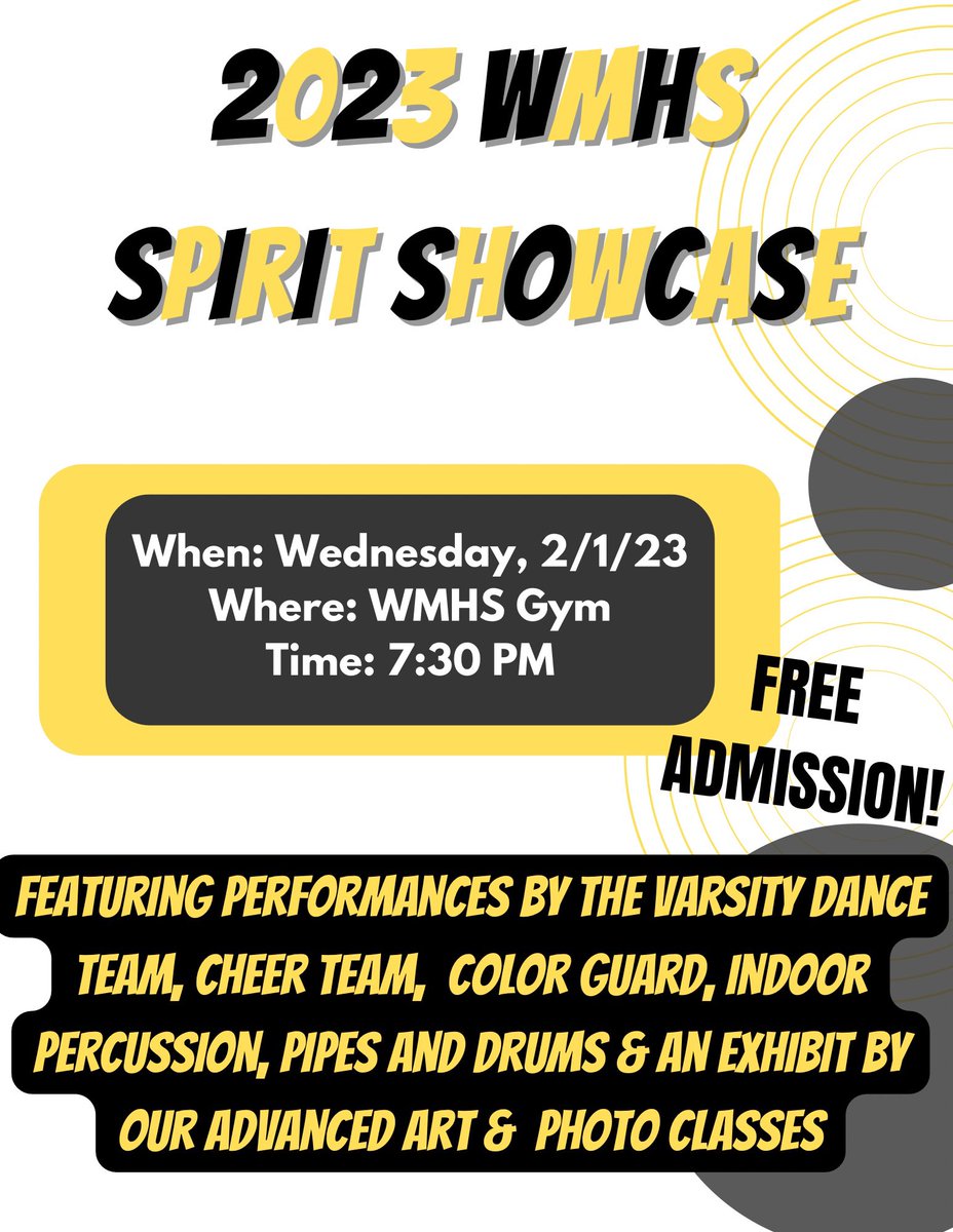 We are 2 weeks away from @danceteamunion NATIONALS in Florida!!! Come send us off with some amazing performances from our friends on the cheer team, indoor percussion and band, color guard and art/photo classes! This is a FREE event and we can’t wait to share with everyone!!