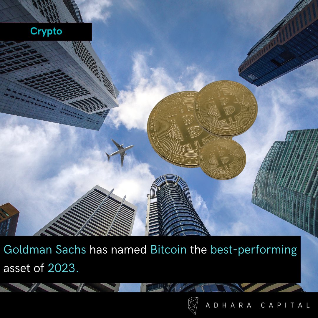 AdharaCapital's tweet photo. According to the year-to-date asset return of Goldman Sachs, one of the most prominent financial institutions in the United States, Bitcoin (BTC) was the best-performing asset in the world.
#Crypto #Bitcoin https://t.co/k5rbTw82aH