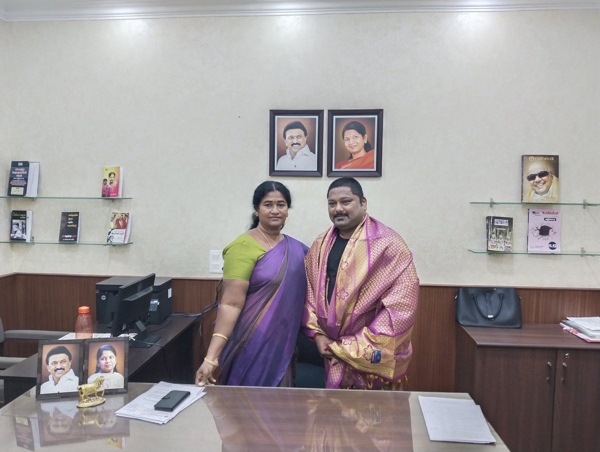 pushparaj_yuva's tweet photo. Tamilnadu Paralympic Powerlifting State விளையாட்டு போட்டியில் கோயம்புத்தூர் மாவட்டத்தின் சார்பாக பங்கேற்க உள்ளேன் ஆகையால் திமுக மாநில மகளிர் தொண்டரணி துணைச் செயலாளர் மற்றும் கோவை கல்வி குழு தலைவர் திருமதி. மாலதிஅவர்களை இன்று நேரில் சந்தித்து ஆசி பெற்ற பொழுது. 
#coimbatore #sports https://t.co/p8vnhO4szC