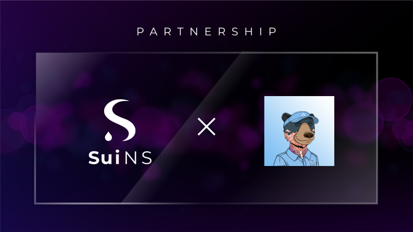 Announcing our partnership with <a href="/SuiOkayBears/">Sui Bears | SOLD OUT</a>! 

They are creating a Bear World Metaverse where users can play as a 3D version of their bear using #SuiNameService .sui name! With an in-world Casino &amp; market allowing you to trade Bear Traits!

Now that's what I call a PFP. LFG!🐻