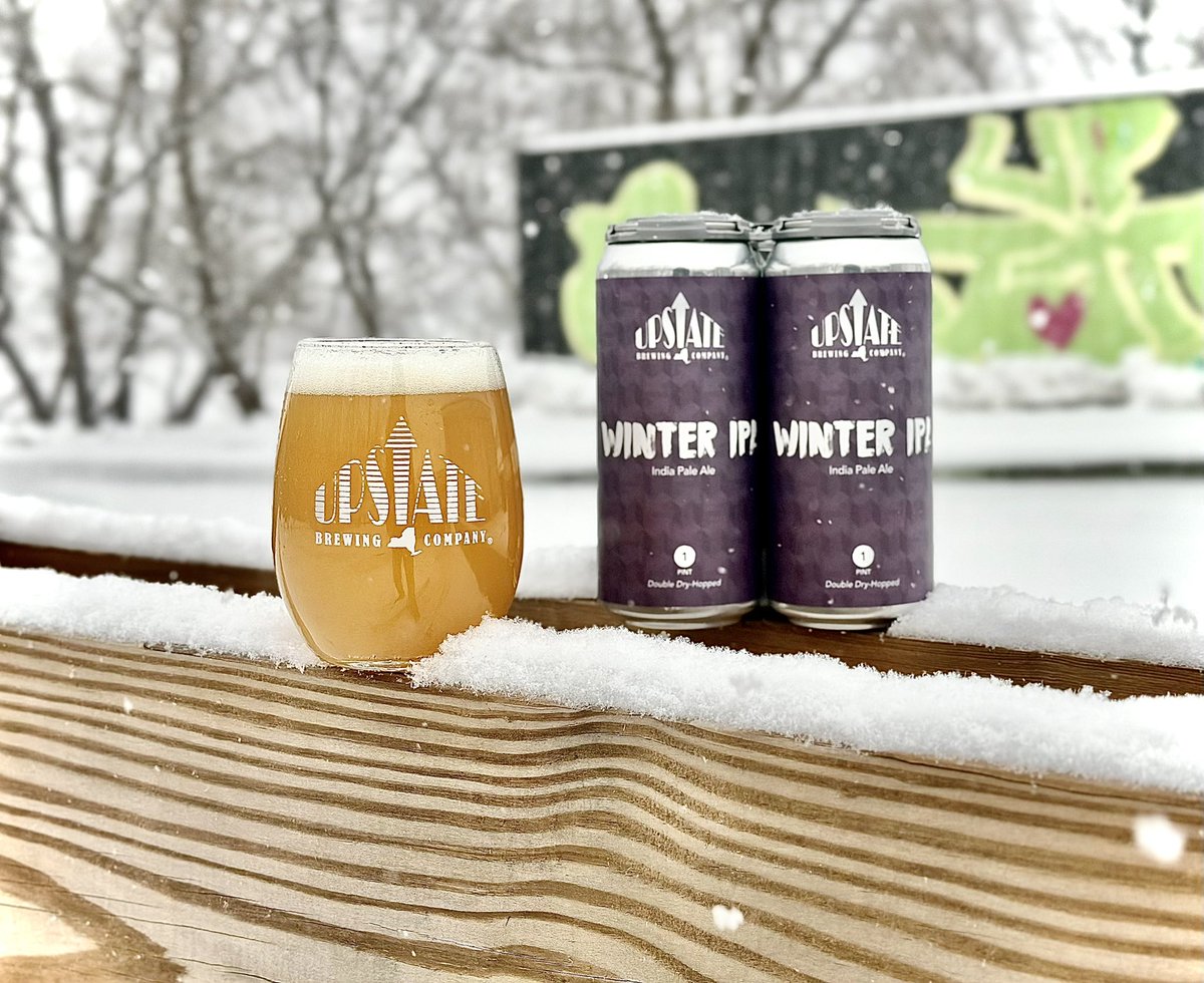 upstatebrewing's tweet photo. Open regular hours today 2-8. Trivia is on for 7. Come have a beer and watch the snow flakes fly. No food truck so BYO or get delivery. https://t.co/MFGnPMnoLI