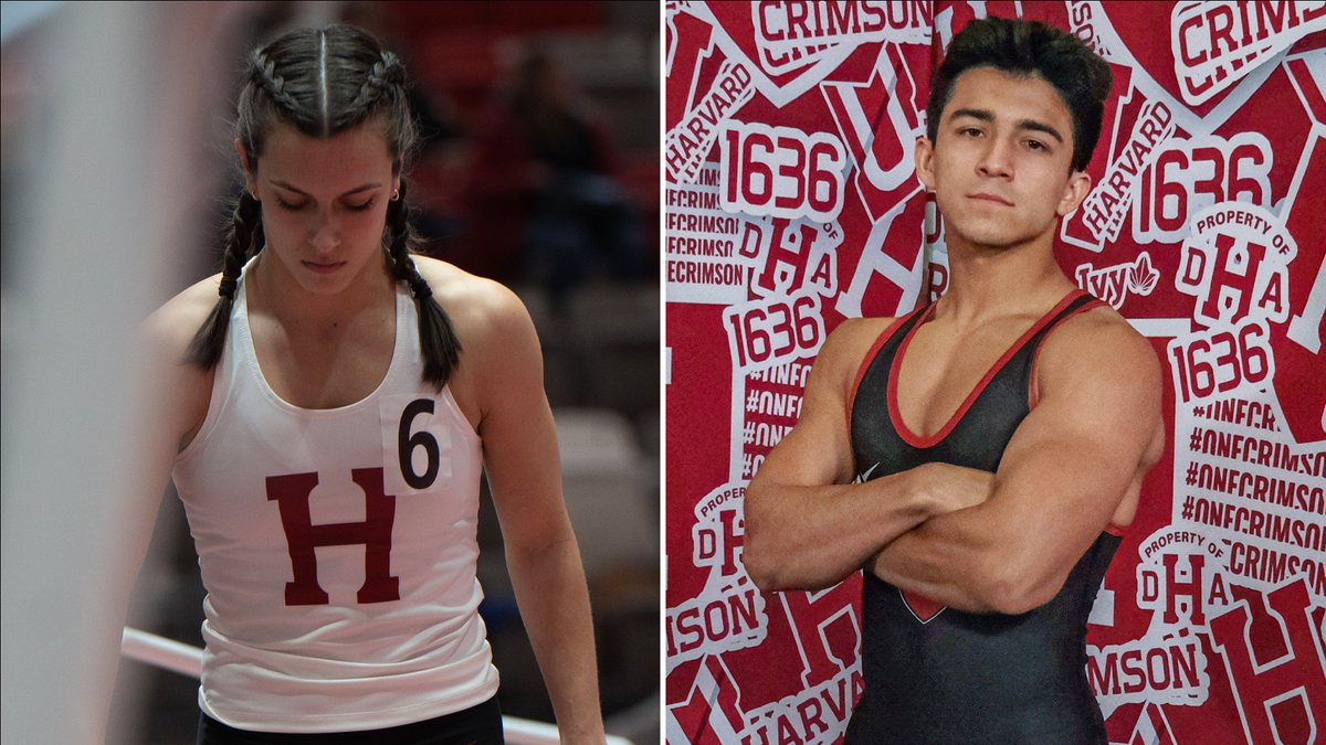 👏 Congrats to the Harvard Student-Athletes of the Week presented by <a href="/harvardcoop/">The Harvard Coop</a>!

➡️ Chloe Fair, <a href="/HarvardTFXC/">Harvard T&F | XC</a>

➡️ Diego Sotelo, <a href="/HarvardWrestlin/">Harvard Wrestling</a>

📰 bit.ly/3j53aVP

#GoCrimson #OneCrimson