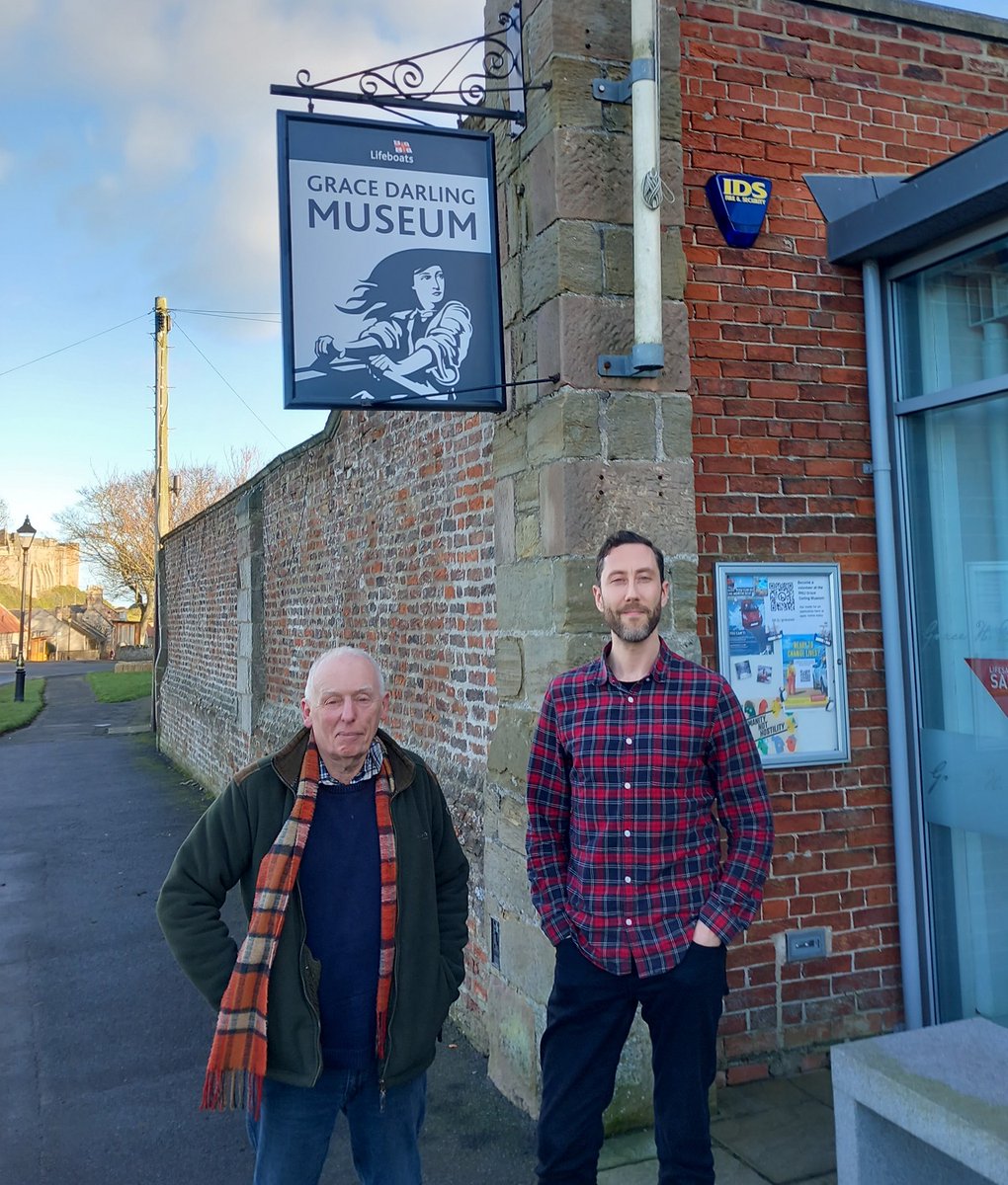 We visited the <a href="/RNLI/">RNLI</a> Grace Darling Museum at Bamburgh today to introduce new manager <a href="/leighvenus/">Leigh Venus</a> to the Golden Gate and the <a href="/trinityhouse_uk/">Trinity House</a> Longstone Lighthouse. <a href="/LJRossAuthor/">L J Ross</a> <a href="/RNLISeahouses/">RNLI Seahouses Lifeboat</a> <a href="/VisitNland/">Visit Northumberland</a> <a href="/discovernland/">Discover Northumberland</a> <a href="/visitneengland/">Visit North East England</a> @NTNorthd_Coast <a href="/Marketx_guest/">Market Cross Guest House</a> <a href="/VisitEngland/">VisitEngland</a>