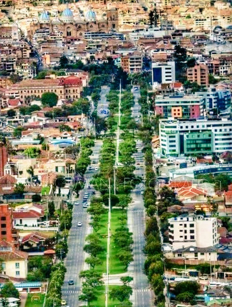 La avenida Fray Vicente Solano es un bulevar, que constituye una de las  principales vías de la ciudad de Cuenca en Ecuador