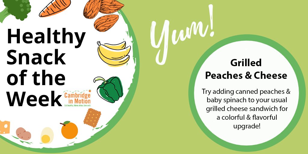 CambMotion's tweet image. Enjoy Our Healthy Snack of the Week: Grilled Peaches &amp;amp; Cheese! @CambMA @cambridge_cpsd @CPSD_Nutrition