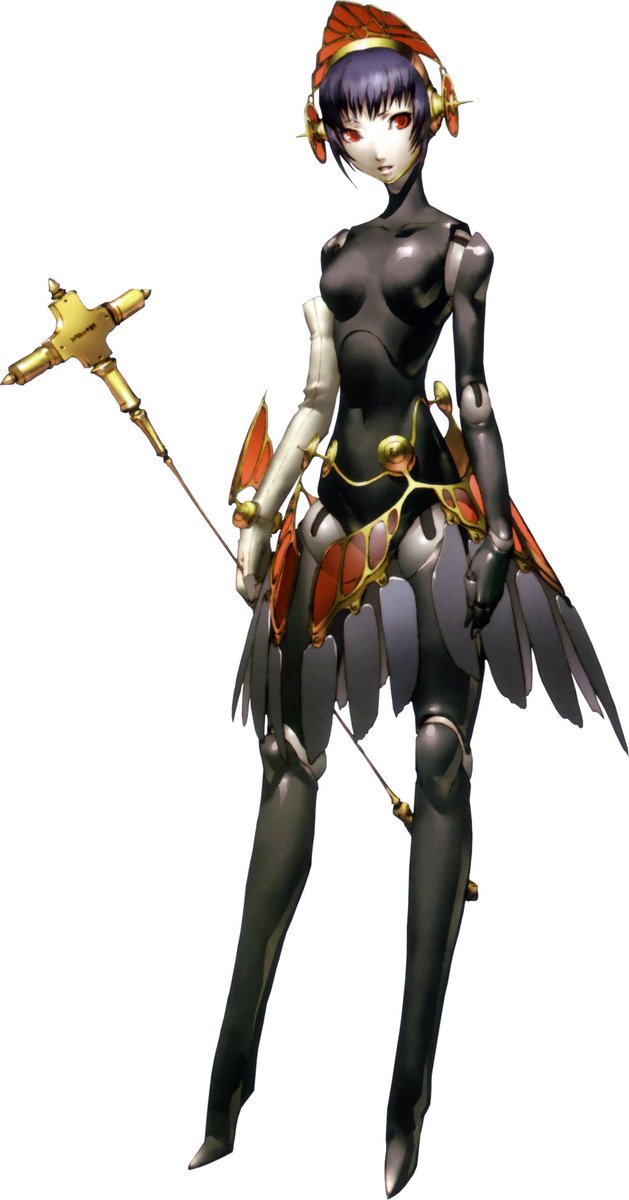 Red_BlackOTD's tweet photo. Today's red and black character of the day is Metis from Persona 3 FES: The Answer! https://t.co/B6wdjnjmjo