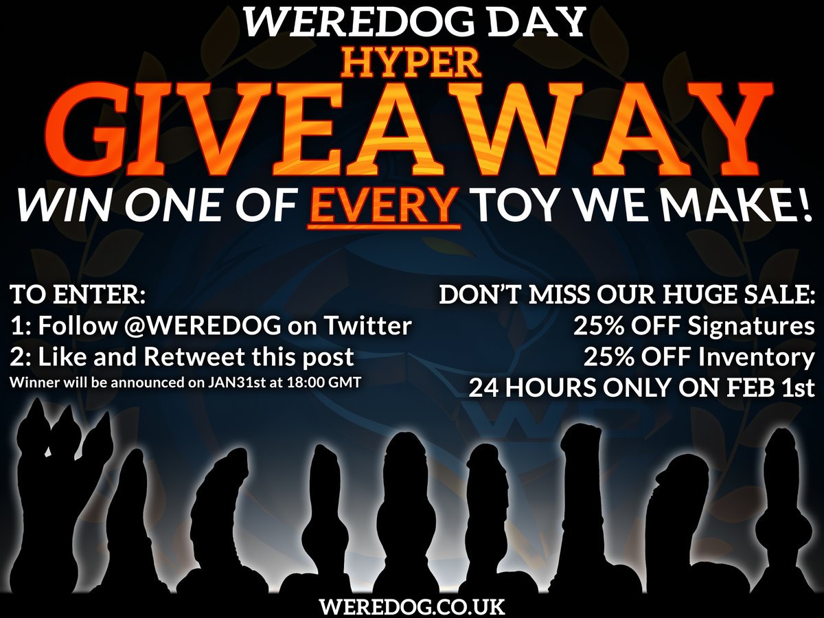 Our 5th birthday is next week! We couldn't have made it this far without all of you, so we're doing our BIGGEST giveaway EVER! To enter: like and retweet this post, make sure you're following @Weredog on Twitter and you're in! T+Cs and prizes in thread. Good luck!