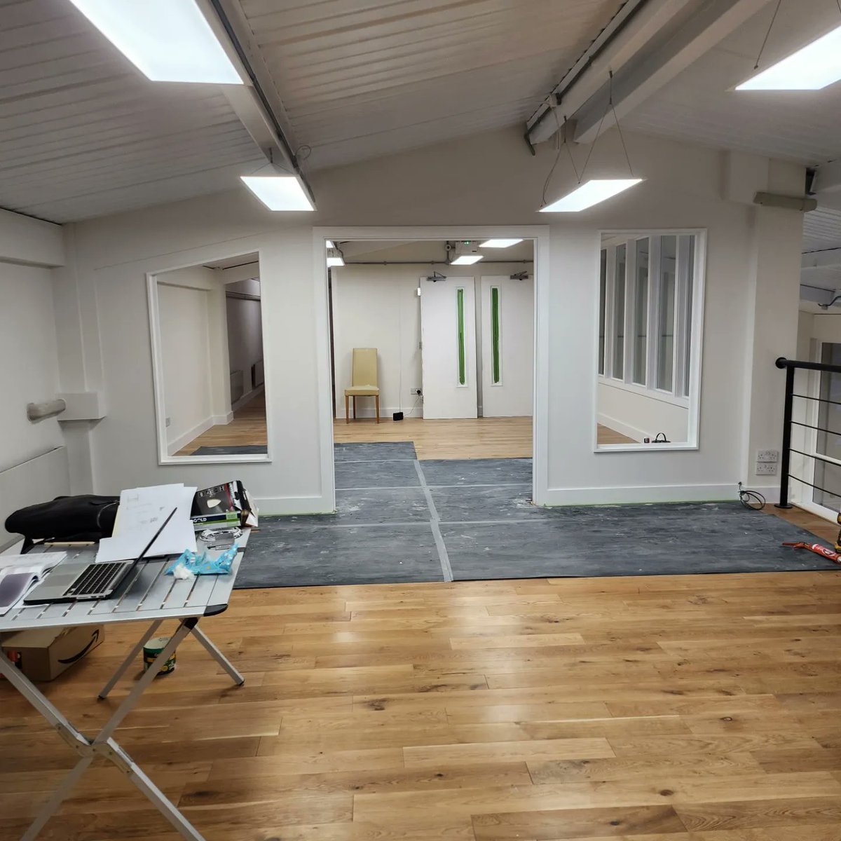 Work progressing nicely in the office refub, Fulham #spaceplanning #office #commercial #interiordesigner