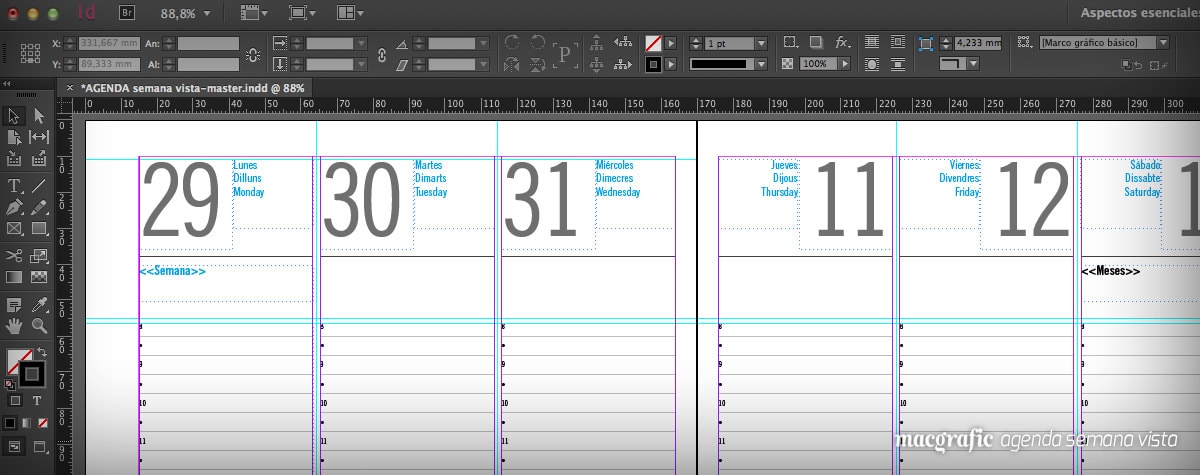 macgrafic's tweet image. Ya tenemos listas y actualizadas a los años (2023 y 2024) las “Agenda semana vista  en Indesign” y “Agenda día vista en Indesign”, los archivos más populares y descargados en Macgrafic.
#agenda #indesign #generar #adobeIndesign
macgrafic.com/agenda-semana-…
