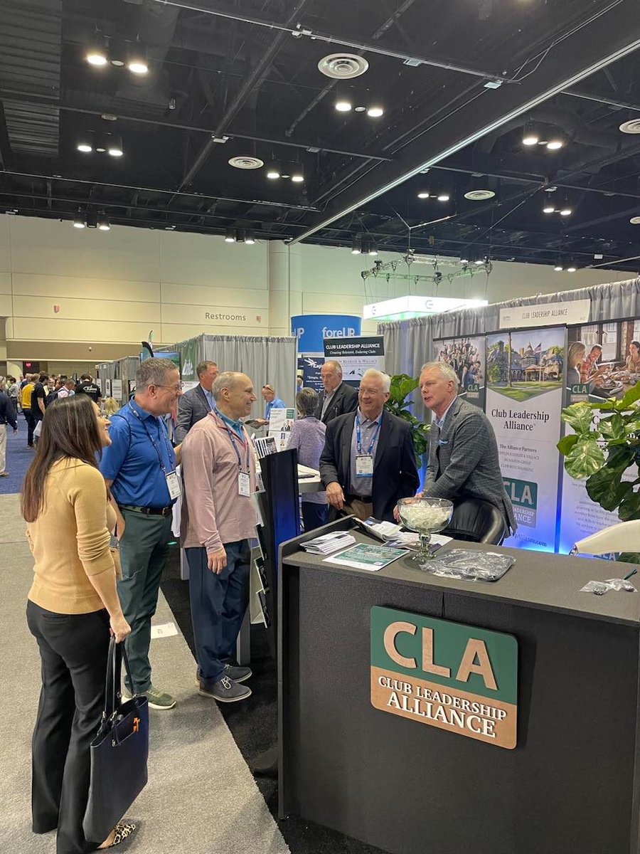 The gangs all here! <a href="/CMAA/">Club Management Association of America</a> President/CEO Jeff Morgan stopped by to visit our crew in the <a href="/CLA_Update/">Club Leadership Alliance</a> booth at #pgashow2023 .