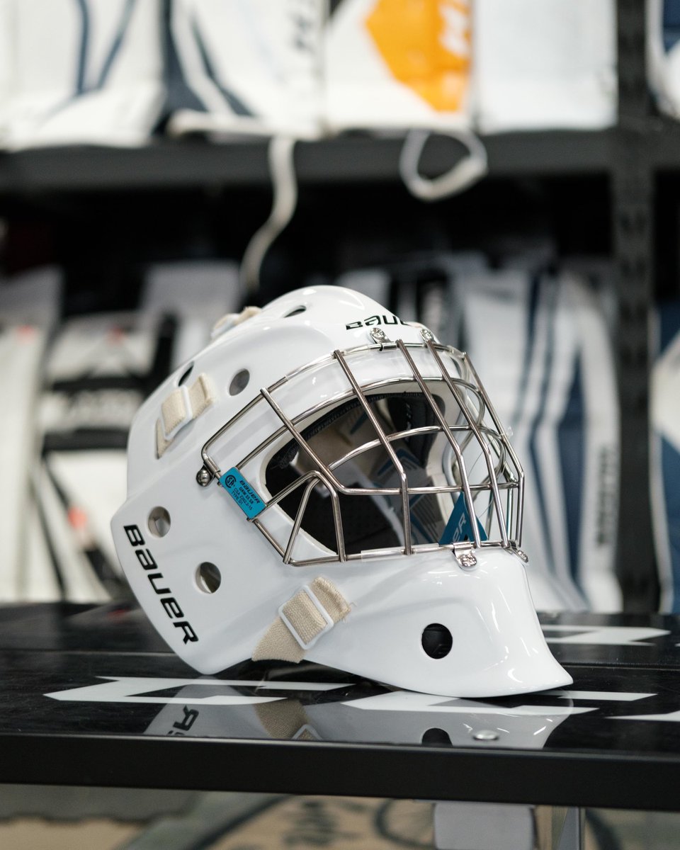 BPCycleSport's tweet photo. We’ve got Bauer Profile 940, 950, and 960 goalie masks back in stock! Chat with one of our goalie experts about which mask will fit your game and budget 🥅 https://t.co/dUBOBg6V3d
