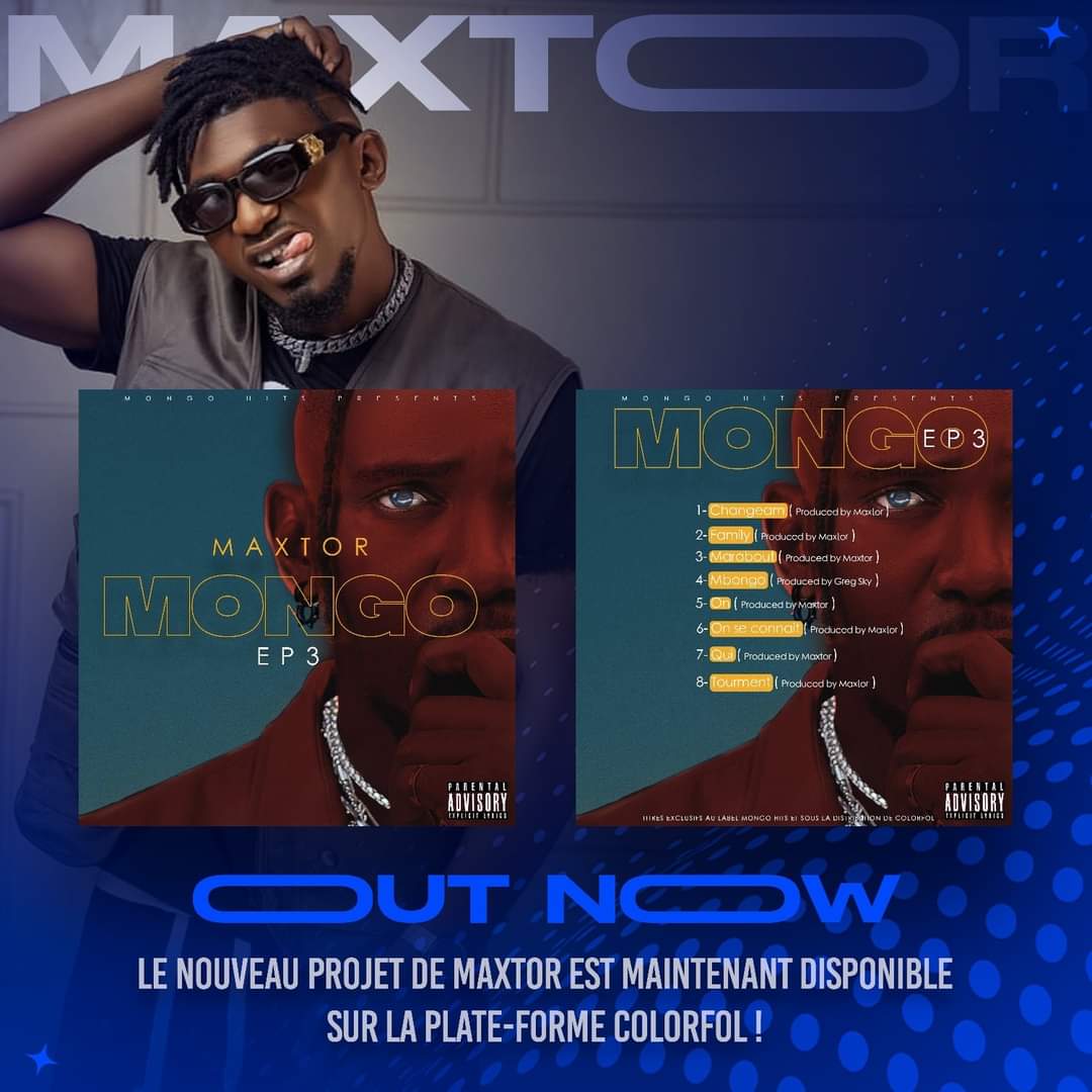 Out Now 🔵🔵🔵

<a href="/MaxtorOfficial/">MaXtOr</a> continue avec sa série "MONGO" en nous dévoilant le troisième épisode !

Un EP de 8 titres entièrement produits par lui MÊME ✨ ✨ 🇨🇲

DISPONIBLE sur la plate-forme Colorfol a 1000 F CFA >>> play.google.com/store/apps/det…

#UrbanBridge