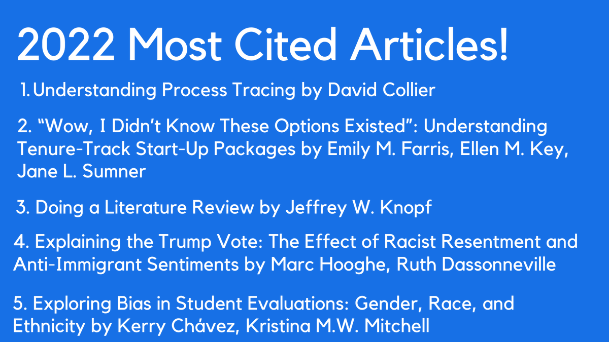 ps_polisci's tweet photo. Check out our top cited articles in 2022 ft. @emayfarris, @ellenmkey, @MarcHooghe, @r_dassonneville, @KMWMitchell and others now free access until end of Feb! 
https://t.co/Fq484zEXgw
https://t.co/xIr4RWyQcQ
https://t.co/Q7w7lFGkKO
https://t.co/M4WA07JMPZ
https://t.co/Bs3XJm8IQw https://t.co/uQopCOkNk1