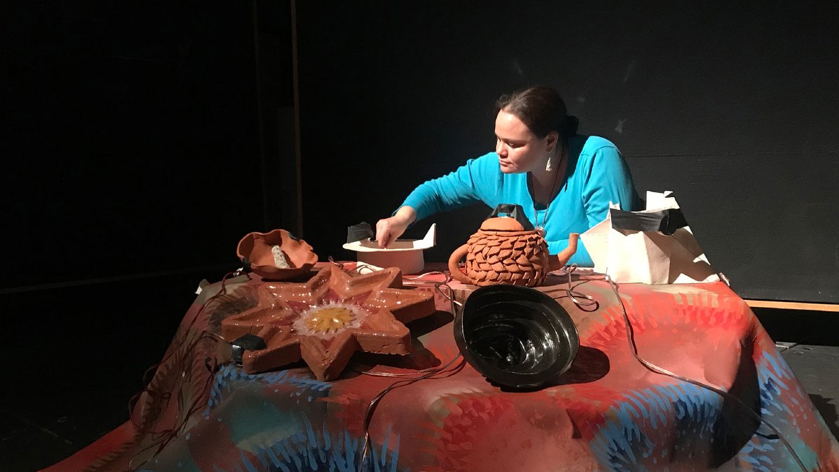📷 “The clay vessels begin to speak,” is how multimedia artist <a href="/eringenia/">Erin Genia</a> SM ’19 describes her Dakota-inspired art exhibit with vessels that project sound. bit.ly/401HYAM