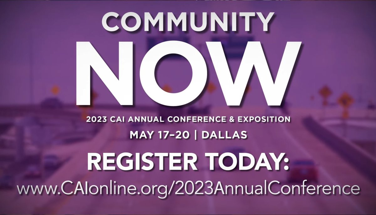 MillerLawFirm's tweet photo. Ready. Set. Celebrate. CAI turns 50!

Register for the @CAIsocial 2023 Annual Conference &amp; Exposition: 
Community NOW

May 17–20, 2023  Hilton Anatole in Dallas, Texas

https://t.co/y0zB4wxoFy https://t.co/rFiA61viOq