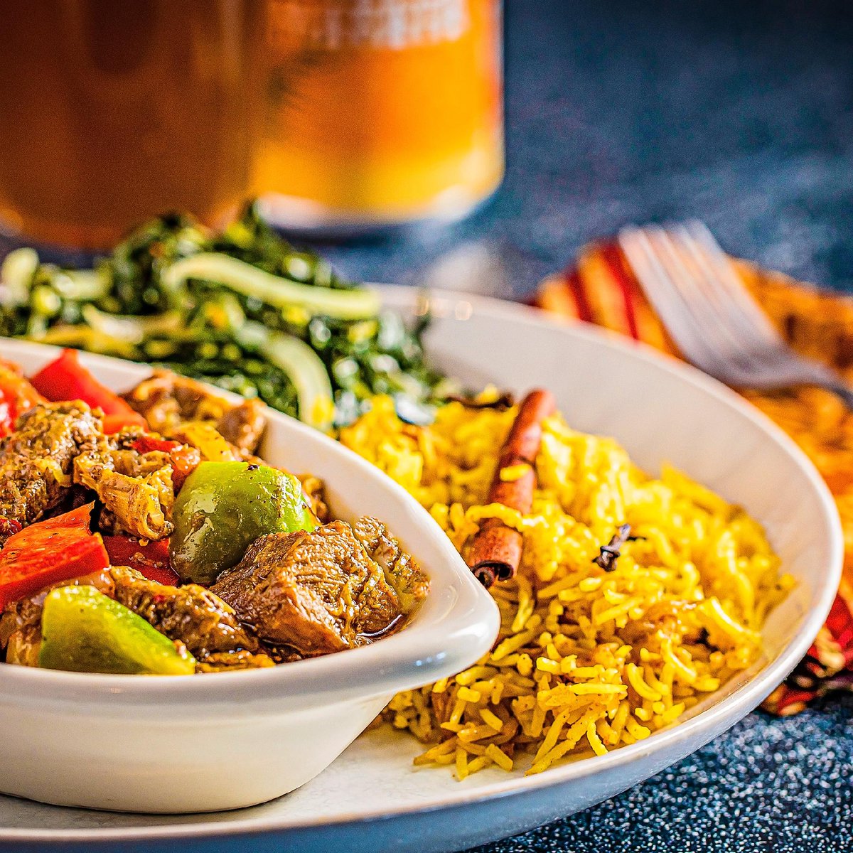 Have you tried our Mbuzi Mchuzi (Goat Stew)? Enjoy delicious chunks of goat meat served with Pilau Rice and Spinach!
. 
#HakunaMatataGrill #FineAfricanCuisine #AuthenticEastAfricanFood #AthenticAfricanFood #supportyourlocalrestaurants #eatlocal #eaterdc #moco