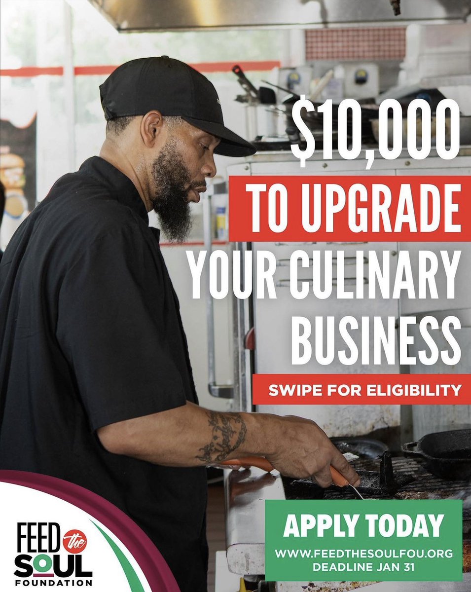LARiAProject's tweet photo. @feedthesoulfou has established the Restaurant Business Development Grant Program, a fund to provide #grants to marginalized entrepreneurs to assist with business development support. Applications close January 31st! 

Find out more and apply at: https://t.co/sfEoSAJaNA https://t.co/7YebFdjqgP