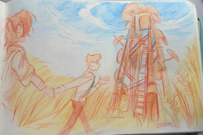 Finally finished my sketchbookIt only took me like... 1,5 years :DDdAnyways here's a thread of my fav things from this sketchbook #mcytfanart #Hermitcraftfanart 