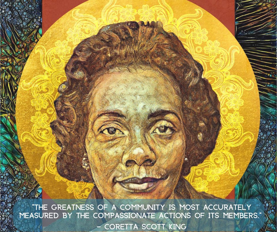 WednesdayWisdom
“The greatness of a community is most accurately measured by the compassionate actions of its members.” – Coretta Scott King

Image credit: ART & ALGORITHMS

#wednesdaywisdom  #bricfundco #givingblack #blackphilanthropy #bricbuilder #bricbybric