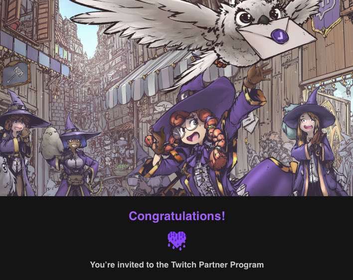 Twitch Partner ✅

Another milestone achieved together, but we’ve just begun. I do this because of you and I couldn’t without everyones continous support either. 

I wanna mention @EzzariAdam especially, who motivated and pushed me to start one year ago💯

Believe in yourself🔑💙