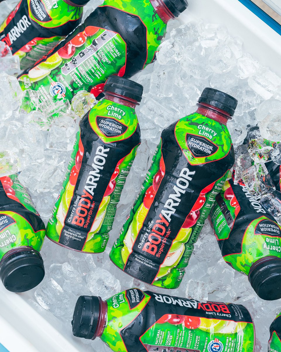 🍒 CHERRY LIME GIVEAWAY 🍒 To commemorate our partnership with <a href="/Op_Homefront/">Operation Homefront</a> we will be giving away cases of our newest flavor! 

For a chance to win: 
➡️Tag a friend
➡️Follow BODYARMOR
➡️Like this tweet

10 winners will be announced on 1/30 🙌