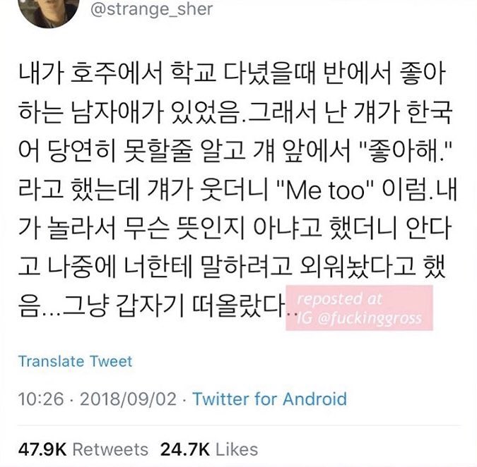 한국어 당연히 못할줄 알고