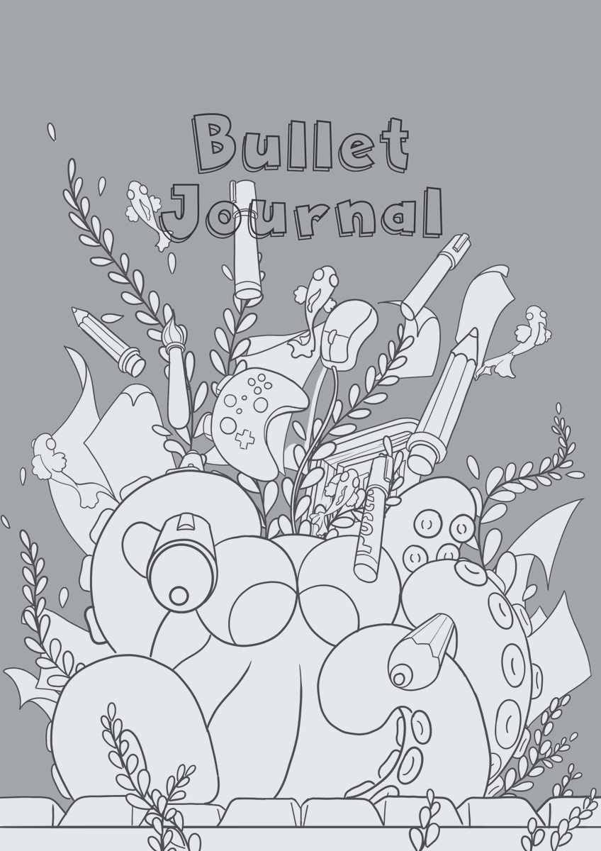 Au fait ! Je vous ais pas montré mais j'ai avancé sur ma couverture de bullet journal👀🐙
J'ai du mal a trouvé du temps pour travailler dessus mais espérons que je l'aurais fini avant l'année prochaine 😂😅...😮‍💨
#illustration #bulletjournal #cover