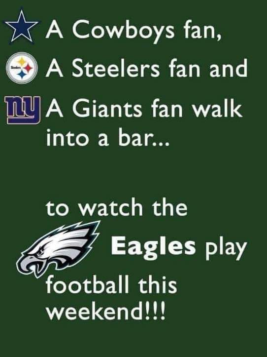 VinylHaggis's tweet image. I'm here all week 🤣 @NFL @Eagles 
#FlyEaglesFly #GoBirds #footballhumour