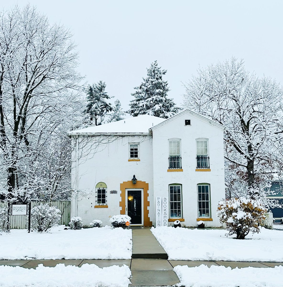 We are ❄️OPEN❄️ on this glorious snow day! The cozy bookshop beckons! 📚⛄️