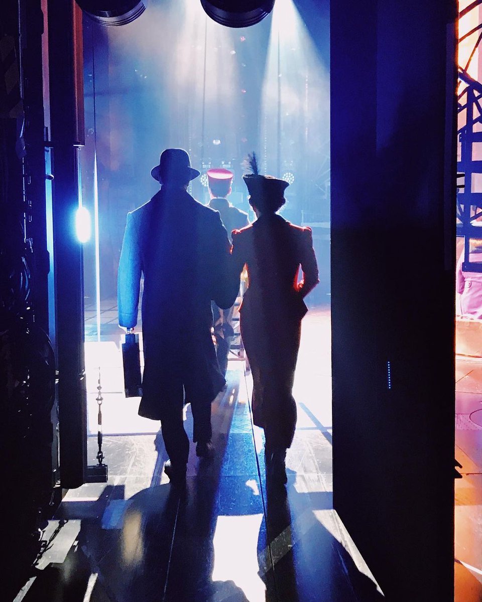 Today’s obsession: this photo of Fanny Brice understudy, <a href="/EphieAardema/">Ephie Aardema</a>, taken by ASM Janet from the wings of the August Wilson.