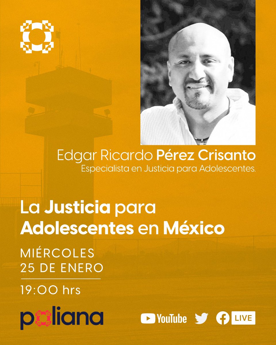 🚨 En cualquier sistema jurídico, la justicia para adolescentes debe garantizar el respeto a los Derechos Humanos de los jóvenes que se encuentran en un procedimiento judicial imputados por haber cometido un delito. 

Nos vemos hoy 7:00PM en vivo por Facebook, Twitter y YouTube.