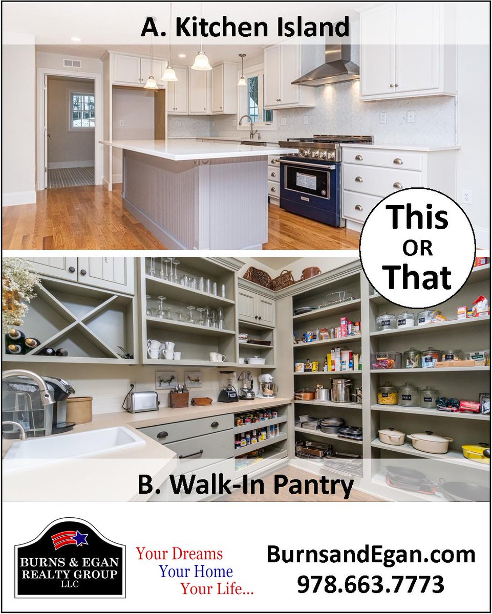 If you could only choose one, would you rather a kitchen island or a walk in pantry?? #kitchenisland #walkinpantry  #yourhome #whichone #thisorthat #thisorthatchallenge #hometrends