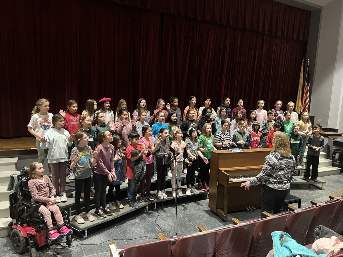 Tatem Chorus is ready to sing at the Winter Concert tonight!!
