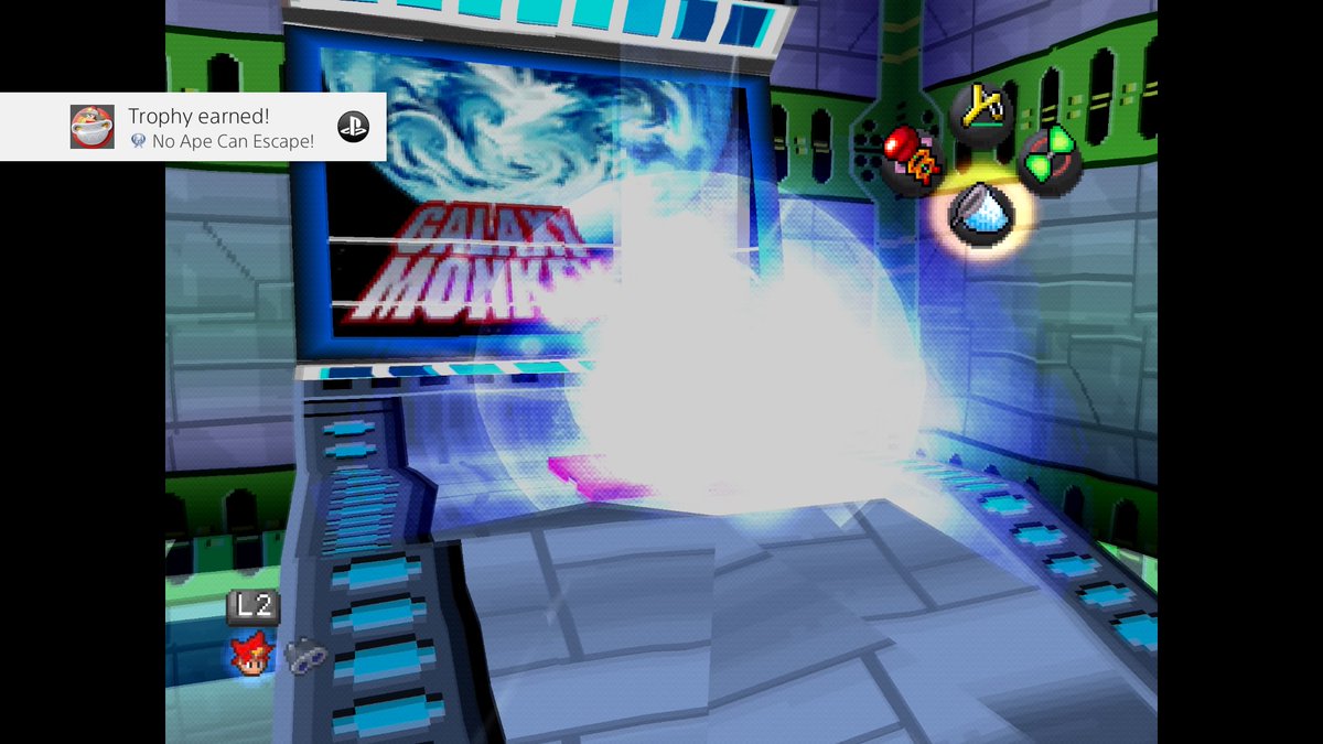 Mikkdc's tweet image. This one is on @Rosie_Caddick :D Platinum #72 #ApeEscape - I got hooked after watching Rosies video on it #PSAccess