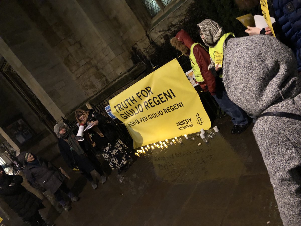 Cambridge vigil for Giulio Regeni #justiceforgiulio