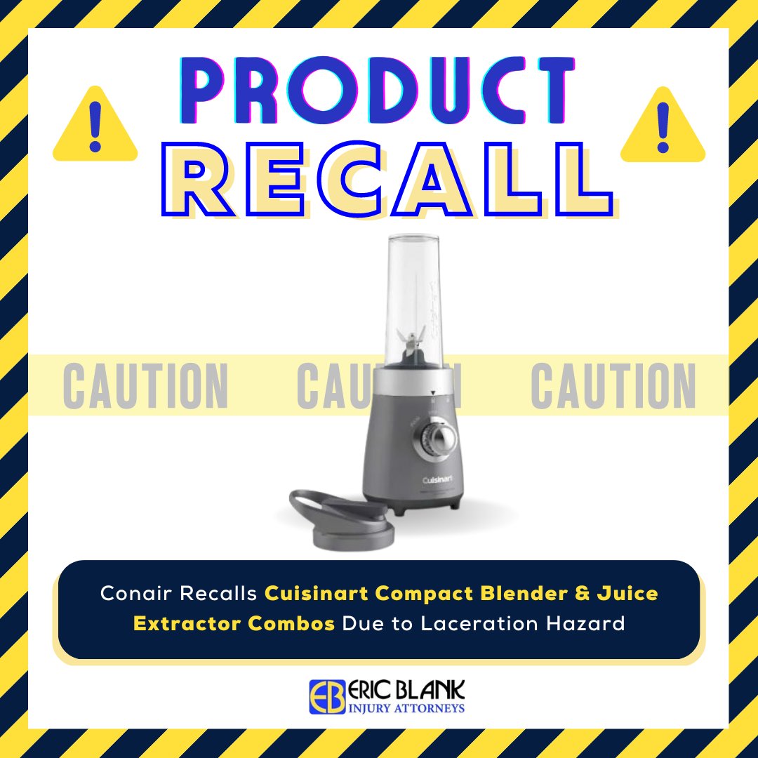 Conair Recalls Cuisinart Compact Blender & Juice Extractor Combos