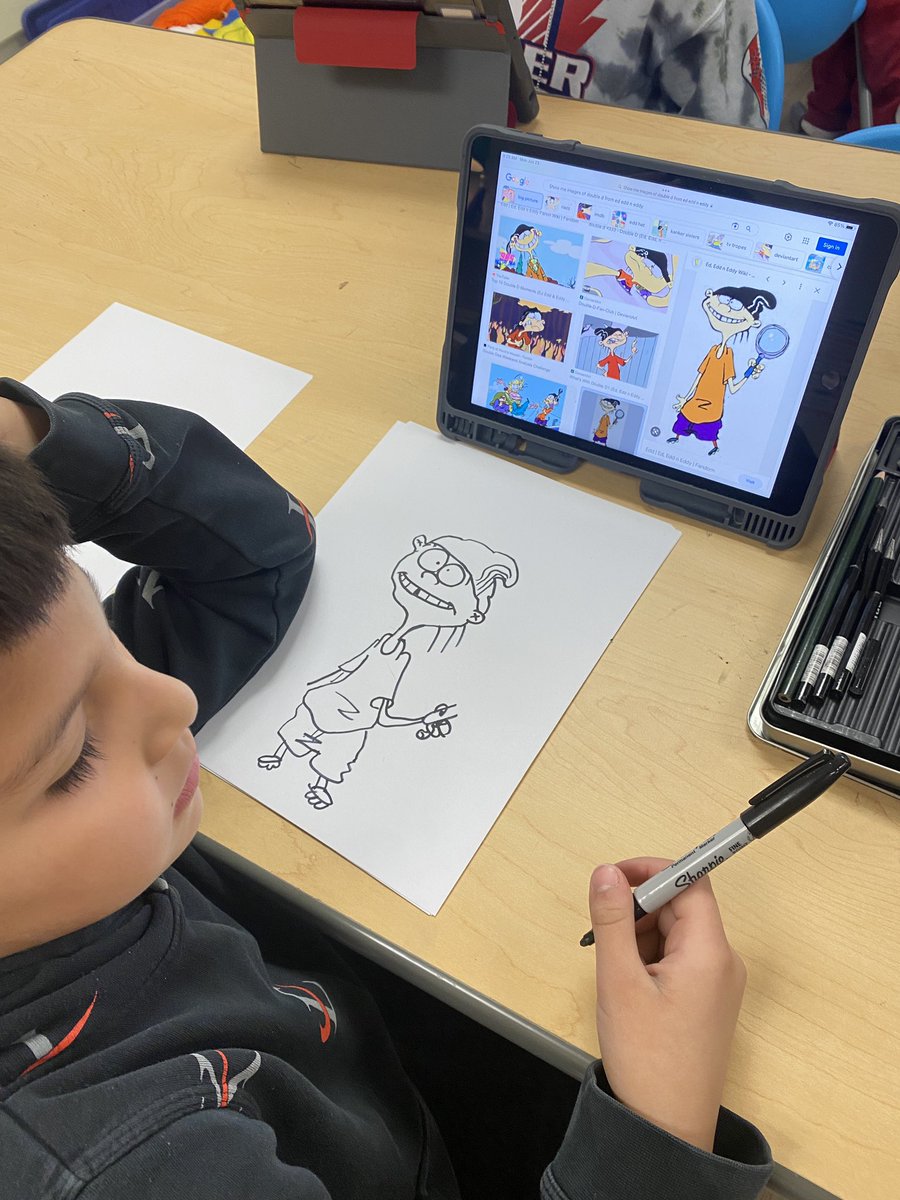 Check out this awesome display of observational drawing skills from a 3rd grade student. Amazing work! <a href="/HoughStreet220/">Hough Street School</a>