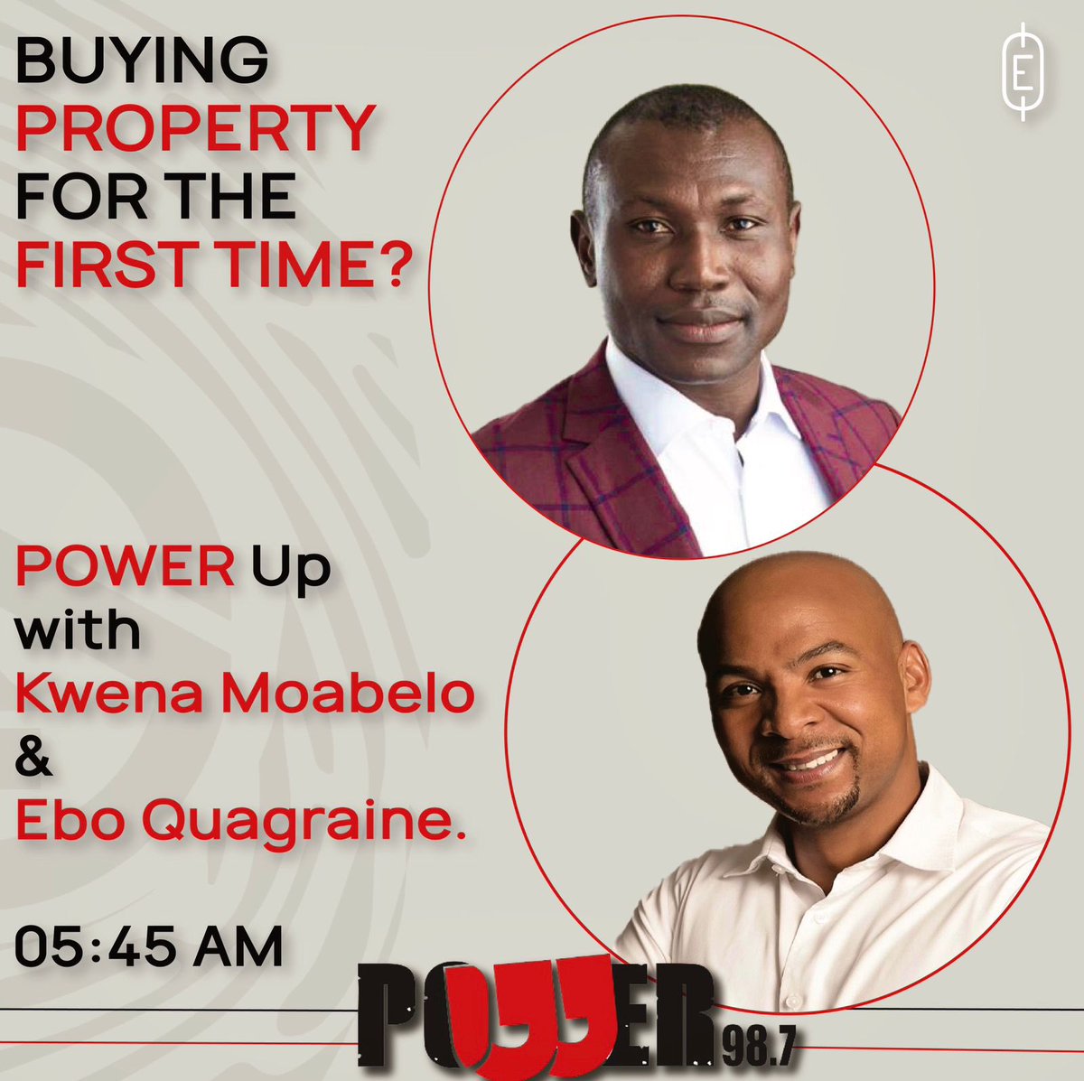 propertyzz_com's tweet photo. Attention #FirstTimeHome buyers in South Africa! Are you ready to take the leap into homeownership? Tune in to @POWER987News with @MararaMoabelo and @RealEstateProZA tomorrow for tips & insights on the buying process...
#stage5 #loadsheddingstage6 #Johannesburg https://t.co/ZCHDJ365Za