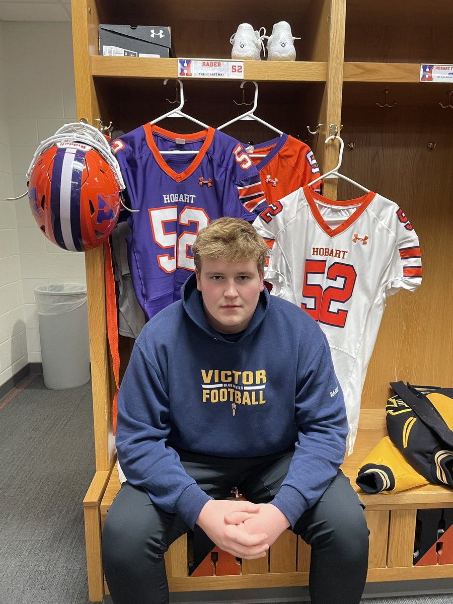 Ty Rader (@tyrader_05) on Twitter photo Thank you <a href="/HobartFootball/">Hobart Football</a> for having me down for an official visit this past Monday. <a href="/VictorFootballB/">Victor Football</a> <a href="/VictorBLDevils/">Victor Blue Devils Ψ╰(•̀ᴗ•́ )╯</a> <a href="/SecVFootball/">Section V Football</a> <a href="/Coach_DeWall/">Kevin DeWall</a> <a href="/CoachGreenBart/">Michael Green</a> <a href="/SteveDAnna1/">⭐️Coach Steve D'Anna⭐️</a> Thank you <a href="/HobartFootball/">Hobart Football</a> for having me down for an official visit this past Monday. <a href="/VictorFootballB/">Victor Football</a> <a href="/VictorBLDevils/">Victor Blue Devils Ψ╰(•̀ᴗ•́ )╯</a> <a href="/SecVFootball/">Section V Football</a> <a href="/Coach_DeWall/">Kevin DeWall</a> <a href="/CoachGreenBart/">Michael Green</a> <a href="/SteveDAnna1/">⭐️Coach Steve D'Anna⭐️</a>