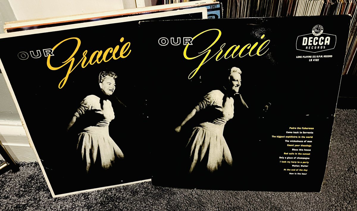 An interesting use of early photoshop techniques on the South African issue of this LP! #GracieFields