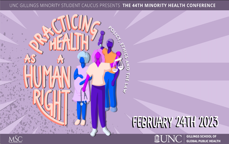 BenjaminMMeier's tweet photo. The UNC Minority Health Conference will focus on:
“Practicing Health as a Human Right: Policy, Ethics &amp; the Law”
Amid rising racial inequalities in health, can the #RightToHealth provide a framework to ensure #HealthEquity?
🗓February 24, 2023
Register at https://t.co/cI2gyTehjZ https://t.co/2ixvfSDhOu