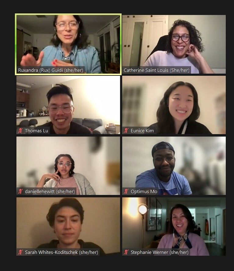 A standout session last night at <a href="/neonhummedia/">Neon Hum Media</a> Editors' Bootcamp co-taught by Ruxandra Guidi - editor of the incredible podcast Bone Valley! Editors-in-training took a stab at editing an early draft of Ep1. Thx <a href="/Gilbert_King/">Gilbert King</a> &amp; <a href="/kelseykdecker/">Kelsey Decker</a> for your reporting &amp; your generosity.