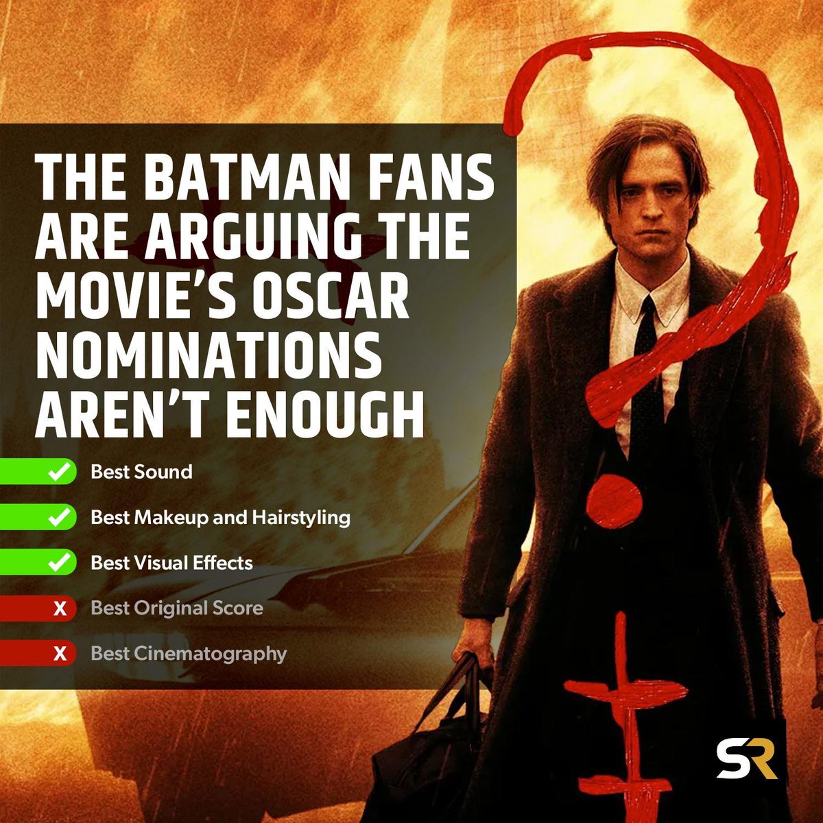 Some fans of The Batman are upset after the film received just three ...