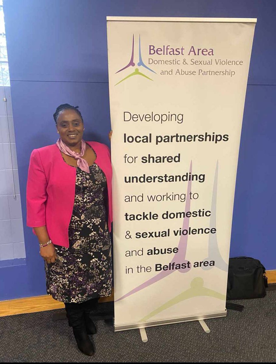 Bawso's tweet photo. Our interim CEO @KameriMbugua with our colleagues at @Belfastdsvp and @WomensaidBelLis who hosted an event on Black, Asian, Minority Ethnic and Refugee Women Facing Domestic Abuse.
Thank you for the invitation, the warm welcome and a fantastic event.
#Bawso #Wales #Belfast https://t.co/Z1ylnXwaCb