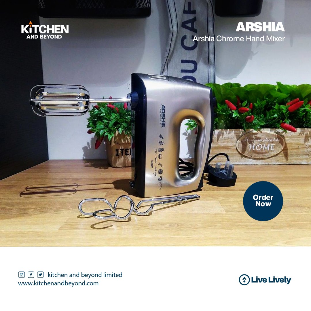 kabltd's tweet photo. Hand mixers play an integral role in completing the first step in baking. That’s why Arshia Hand Mixer is creatively made for your beating, stirring, and whisking.

https://t.co/UIEg4XQCnp

 #handmixer #mixer #kitchenandbeyondlimited
#kitchenandbeyond https://t.co/js2K5Uo40b